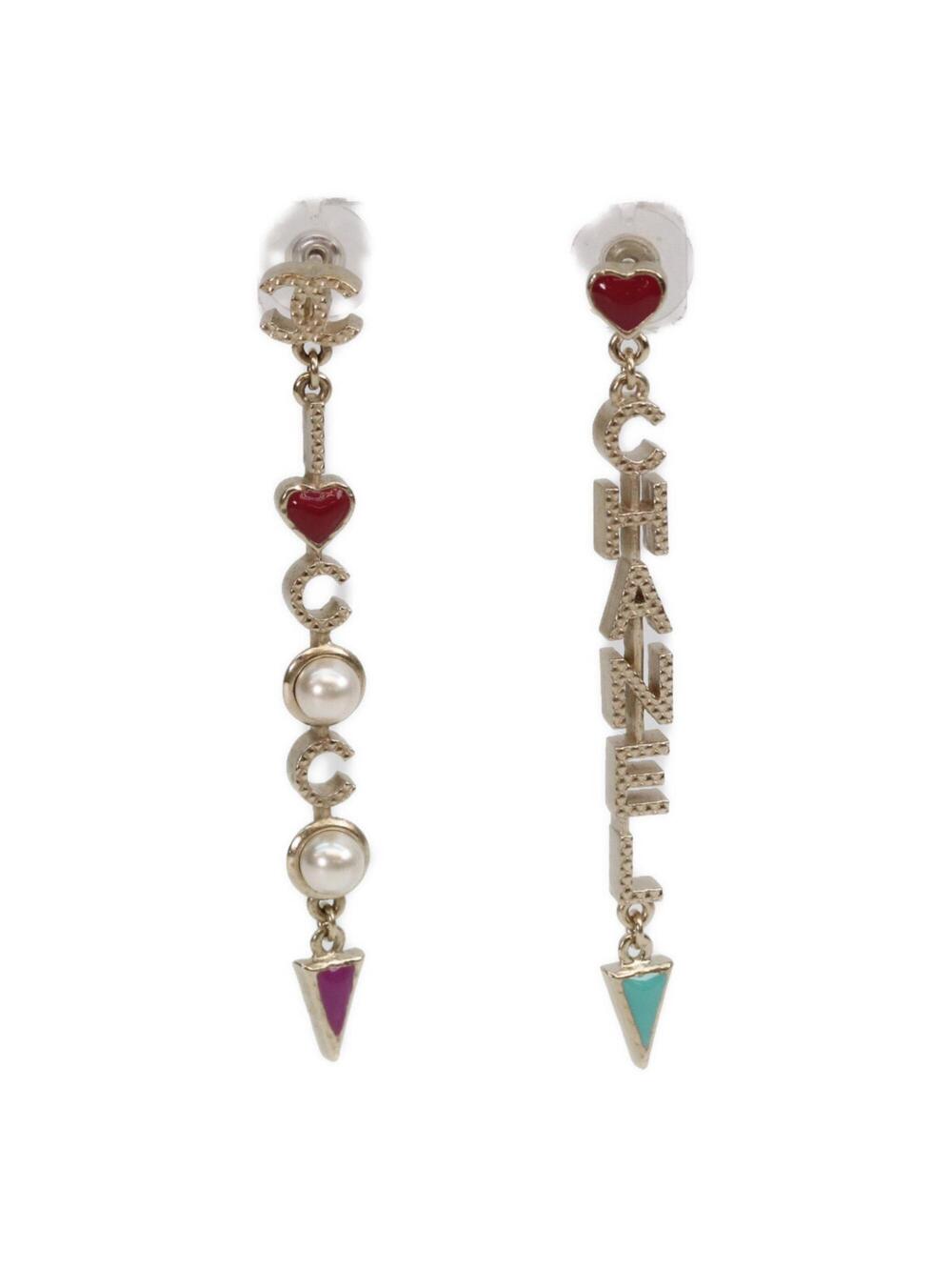 Chanel Earrings Pearl Gold-Tone Metal #319414C11B